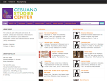 Tablet Screenshot of cebuanostudiescenter.com